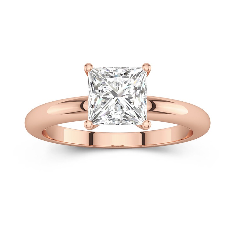 Ring with Laboratory Cut Diamond in Princess Cut | KLENOTA
